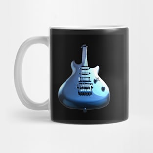 Colourful rock guitar with high gloss reflection. Mug
